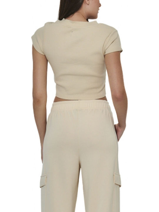 Body Action T-Shirt Μπεζ