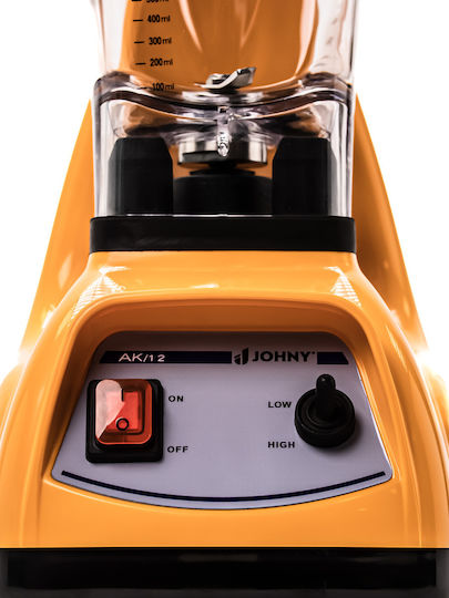 Johny AK/12 ECO Επαγγελματικό Μπλέντερ 1.2kW Κίτρινο με Χωρητικότητα Κανάτας 2.5lt 24.5x18x45cm