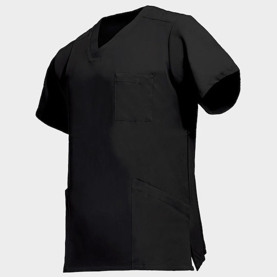 Beunique Bluză Medicală Unisex Neagră