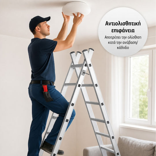 Walter Teleskopleitern Aluminium Doppelt Maximale Höhe 2.7m