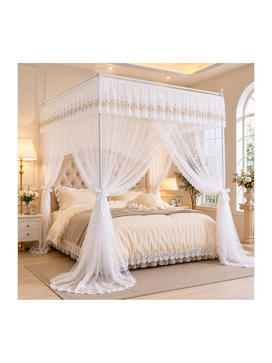 Galifas Cradle Mosquito Net Made of White Tulle 180x200cm