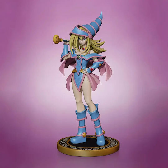 Небоядисана 3D Фигура Dark Magician Girl Стойка Поза 215мм Боядисване DIY Подарък Цветове 20 См 1:8