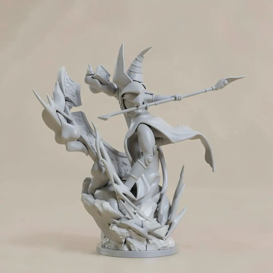 Небоядисана 3D Фигура Dark Magician Лилави 3D Печат Модели Боядисване DIY Подарък Цветове 20 см 1:8
