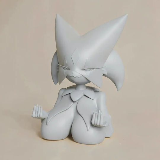 Άβαφη 3d Φιγούρα Meowscarada Phone Holder 3d Βάψιμο Diy Δώρο Χρώματα 15,2 Cm 1:12