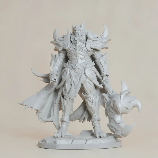 Unpainted 3D Figure Ares Lion 3D Printing Model God War Painting DIY Gift Colors 20 Cm 1:8
