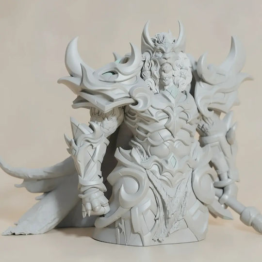 Unpainted 3D Figure Ares Lion 3D Printing Model God War Painting DIY Gift Colors 20 Cm 1:8