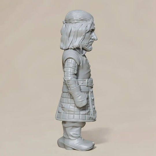 Unbemalte 3d Figur Game der Throne Eddard Stark Chibi 3d Druck Figurine Bemalen Diy Geschenk Farben 15,2 Cm 1:12