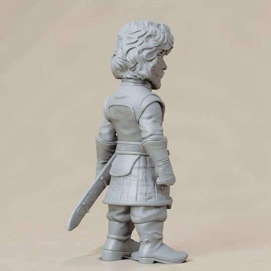 Unpainted 3D Figure Game Thrones Jon Snow Night Watch Chibi 3D Printing Figurine Painting DIY Gift Colors 20 Cm 1:8