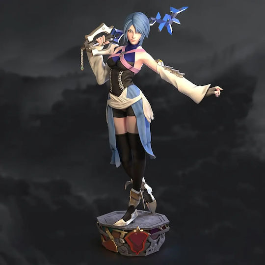 Unpainted 3D Figure Aqua Kingdom Hearts 3D Model Painting DIY Gift Colors 30 Cm 1:6