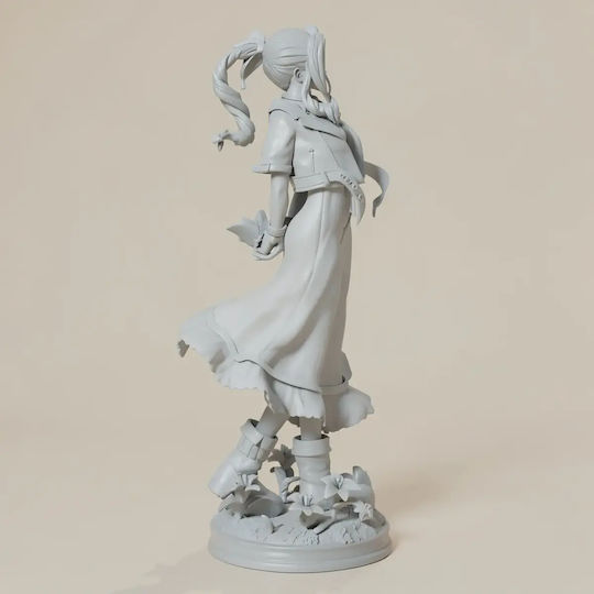 Unpainted 3D Figure Aerith Realistic Final Fantasy Painting DIY Gift Colors 15.2 Cm 1:12