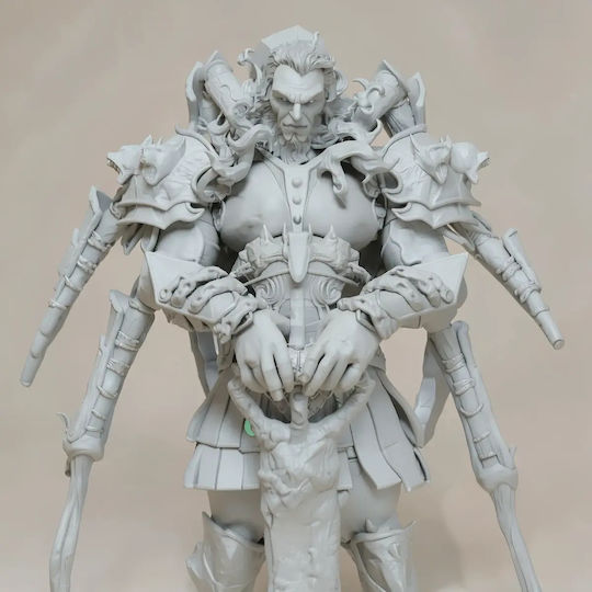 Unpainted 3D Figure Ares God War 3D Painting DIY Gift Colors 20 Cm 1:8
