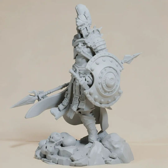 Άβαφη 3d Φιγούρα Ares God War Fanart Ready To Βάψιμο Diy Δώρο Χρώματα 20 Cm 1:8