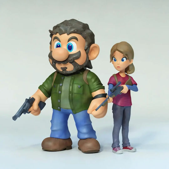 Unpainted 3D Figur Last of Us Super Mario Version Painting Diy Geschenk Farben 20 Cm 1:8