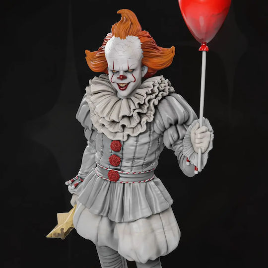 Unpainted 3D Figure Pennywise Floating Sewers 387mm Painting Diy Gift Colors 15.2 Cm 1:12