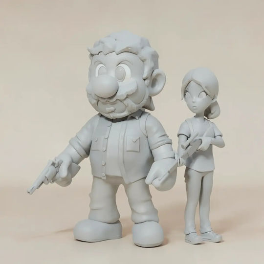 Figurină 3D Nevopsită Ultimul Dintre Noi Versiunea Super Mario Vopsire Diy Cadou Culori 15,2 Cm 1:12