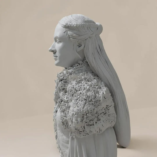 Unpainted 3D Figure Sophie Turner Sansa Stark Game Thrones Ready To Paint DIY Gift Colors 15.2 Cm 1:12
