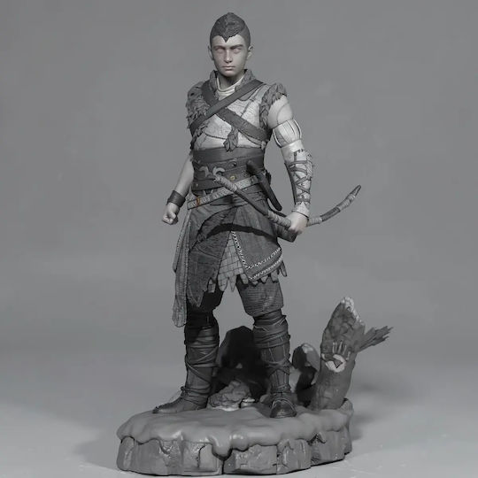 Небоядисана 3D Фигура Atreus Богът На Войната Ragnarok 3D Боядисване DIY Подарък Цветове 20 См 1:8
