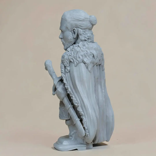 Unpainted 3D Figure Game Thrones Jon Snow Chibi 3D Printing Figurine Painting DIY Gift Colors 20 Cm 1:8