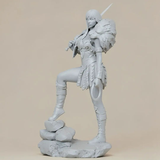 Unpainted 3D Figure Xena Warrior Standing Painting DIY Gift Colors 15.2 Cm 1:12