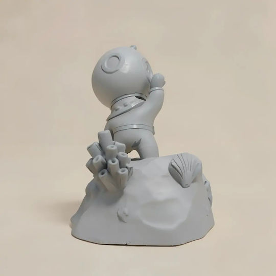 Figurină 3D Nevopsită Super Basic Deep Diver Suport Telefon Vopsire Diy Cadou Culori 30 Cm 1:6