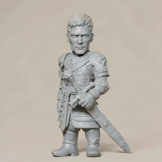 Unpainted 3D Figure Game Thrones Jaime Lannister Chibi 3D Printing Figurine Painting DIY Gift Colors 30 Cm 1:6