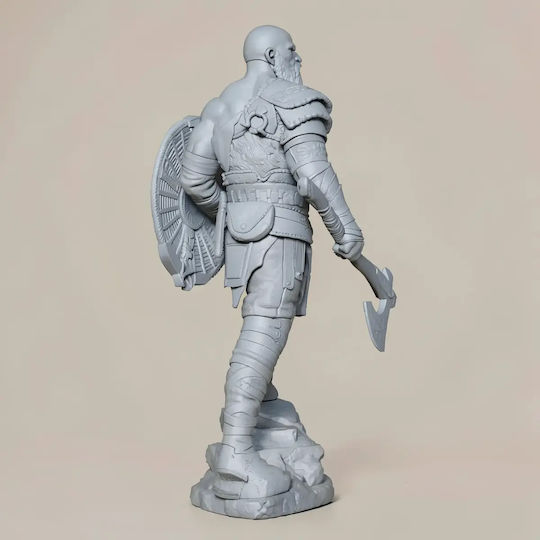 Небоядисана 3D Фигура Кратос Стоящ V4 3D Печатна Фигурка Бог На Войната Боядисване Направи Си Сам Подарък Цветове 20 См 1:8