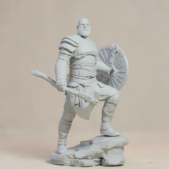 Небоядисана 3D Фигура Кратос Стоящ V4 3D Печатна Фигурка Бог На Войната Боядисване Направи Си Сам Подарък Цветове 20 См 1:8