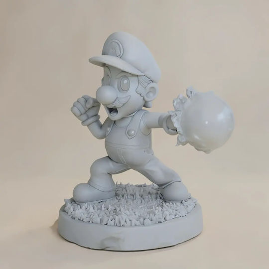 Небоядисана 3D Фигура Fire Super Mario 3D Боядисване DIY Подарък Цветове 30 см 1:6