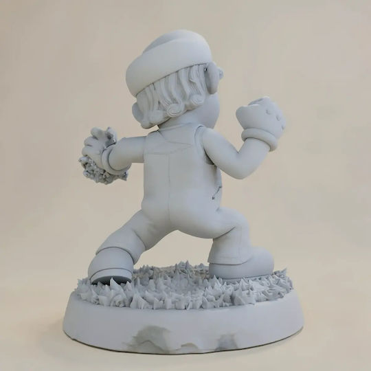 Небоядисана 3D Фигура Fire Super Mario 3D Боядисване DIY Подарък Цветове 30 см 1:6
