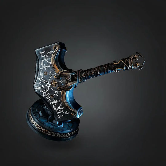 Небоядисана 3D Фигура Cosplay Чук Mjolnir Богът На Войната Ragnarok Боядисване DIY Подарък Цветове 30 См 1:6