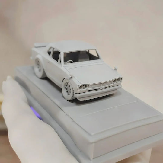 Abgebe 3d Figur Modellbausatz Car Nissan Skyline 2000 Gtr Bemalung Diy Geschenk Farben 20 Cm 1:8