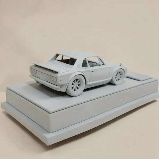 Abgebe 3d Figur Modellbausatz Car Nissan Skyline 2000 Gtr Bemalung Diy Geschenk Farben 20 Cm 1:8