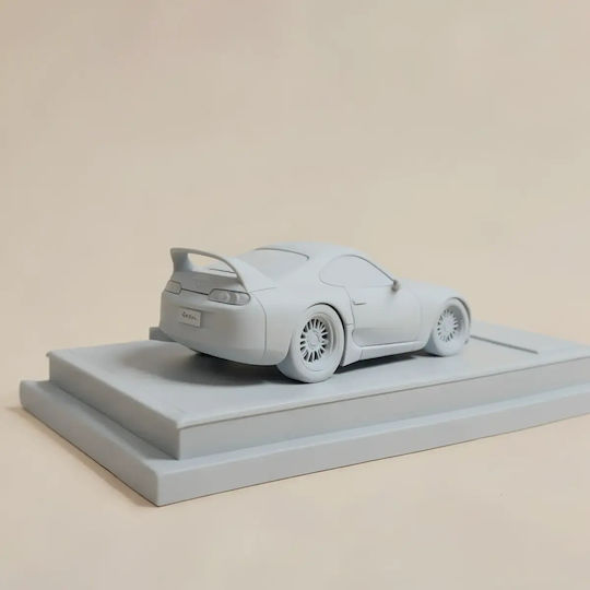 iLovePrints Sammelbare Figuren Abgeflammte 3D Figur Modell Kit Car Toyota Supra Mk4 Bemalt Diy Geschenk Farben 30 Cm 1:6