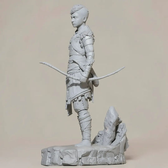 Небоядисана 3D Фигура Atreus Богът На Войната Ragnarok 3D Боядисване DIY Подарък Цветове 30 См 1:6