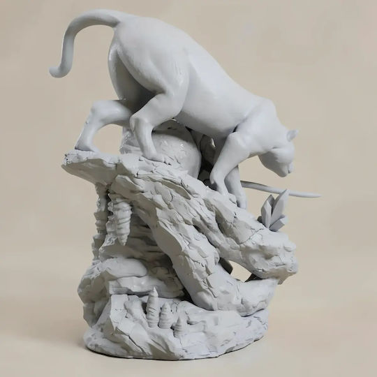 Небоядисана 3D Фигура Drizzt Do Urden Пантера Baldurs Gate 3D Боядисване DIY Подарък Цветове 15,2 см 1:12
