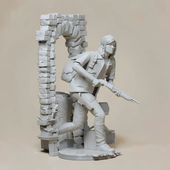Небоядисана 3D Фигура Ellie Gun Последният От Нас 3D Боядисване DIY Подарък Цветове 15,2 См 1:12