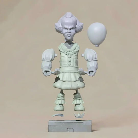 Άβαφη 3D Sammelbare Figur Pennywise Joystick Holder Basis Diy Δώρο Χρώματα 15,2 Cm 1:12