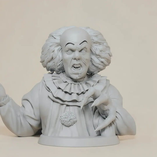 Unpainted 3D Figure Pennywise It 1990 3D Model Painting DIY Gift Colors 30 Cm 1:6