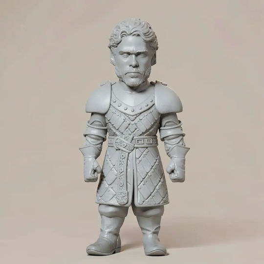 Unpainted 3D Figure Game Thrones Robb Stark Chibi 3D Printing Figurine Painting DIY Gift Colors 20 Cm 1:8