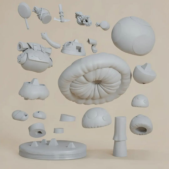 Unpainted 3D Figure Captain Toad Super Mario Painting Diy Gift Colors 30 Cm 1:6