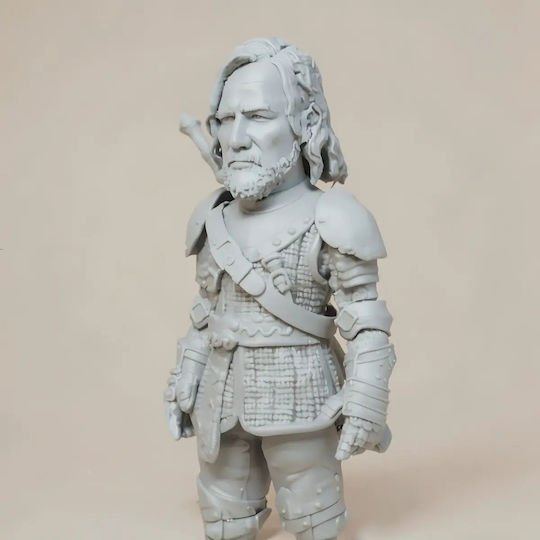 Unpainted 3D Figure Game Thrones Hound Chibi 3D Printing Figurine Painting DIY Gift Colors 20 Cm 1:8