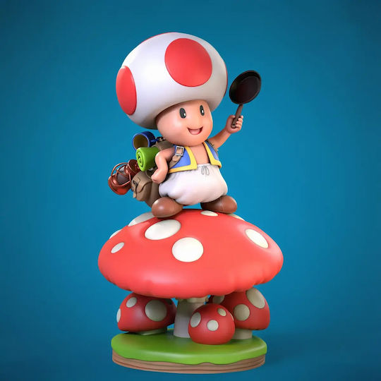 Unpainted 3D Figure Captain Toad Super Mario Painting Diy Gift Colors 30 Cm 1:6