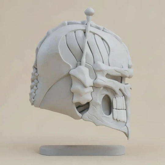 Sammlbare 3d Figur Cosplay Schädel Mandalorianer Helm Tragbar Bemalt Diy Geschenk Farben 20 Cm 1:8