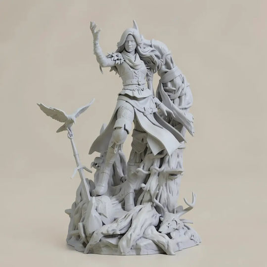Άβαφη 3d Figur Yennefer Raben Hexer Skulpturen 3d Druck Bemalen Diy Geschenk Farben 30 Cm 1:6