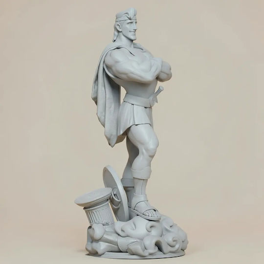 Unpainted 3D Figure Hercules Olympus 3D Painting DIY Gift Colors 15.2 Cm 1:12