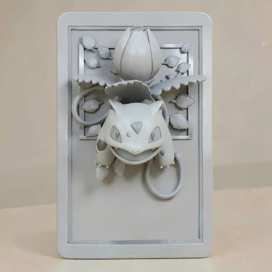 Unpainted 3D Pokemon Figure 3D Card Collection Ivysaur Painting DIY Gift Colors 15.2 Cm 1:12