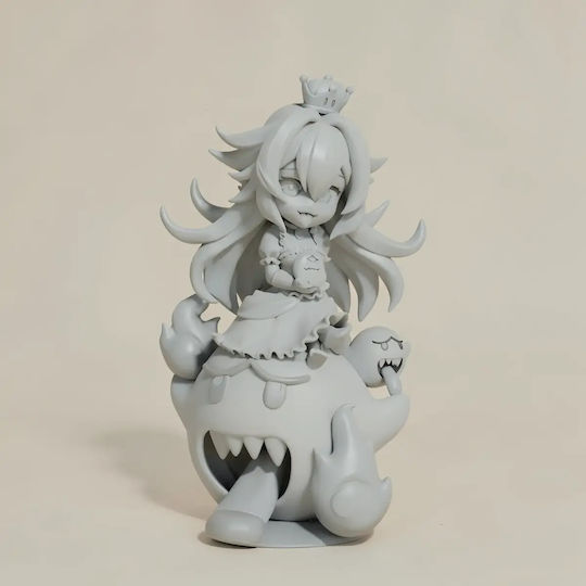 Unpainted 3D Figure Booette Chibi Super Mario Ready To Paint DIY Gift Colors 20 Cm 1:8