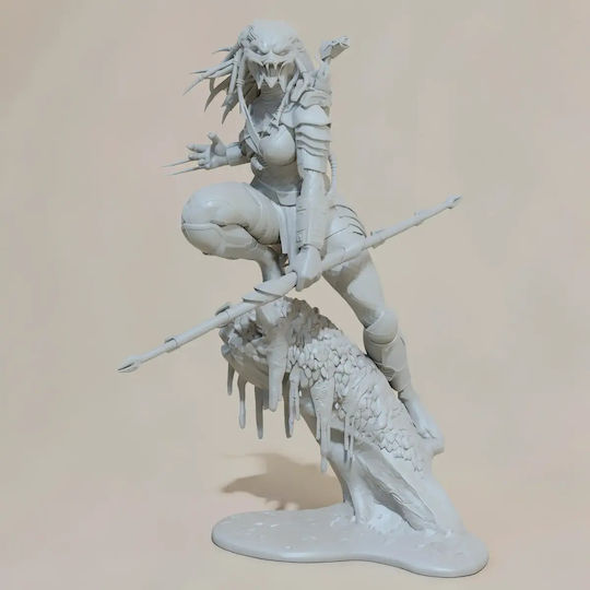 Unbemalte 3d Figur Predator Weiblich 3d Bemalung Diy Geschenk Farben 15,2 Cm 1:12