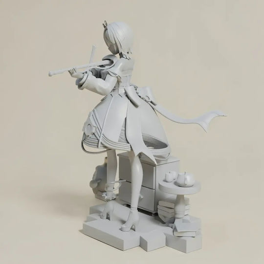 Άβαφη 3d Φιγούρα Cecilia Immergreen Hololive 3d Βάψιμο Diy Δώρο Χρώματα 15,2 Cm 1:12