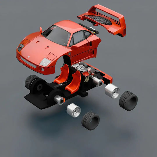 Άβαφη 3d Sammelbare Figur Model Kit Car F40 Lamborghini Βάψιμο Diy Δώρο Χρώματα 20 Cm 1:8